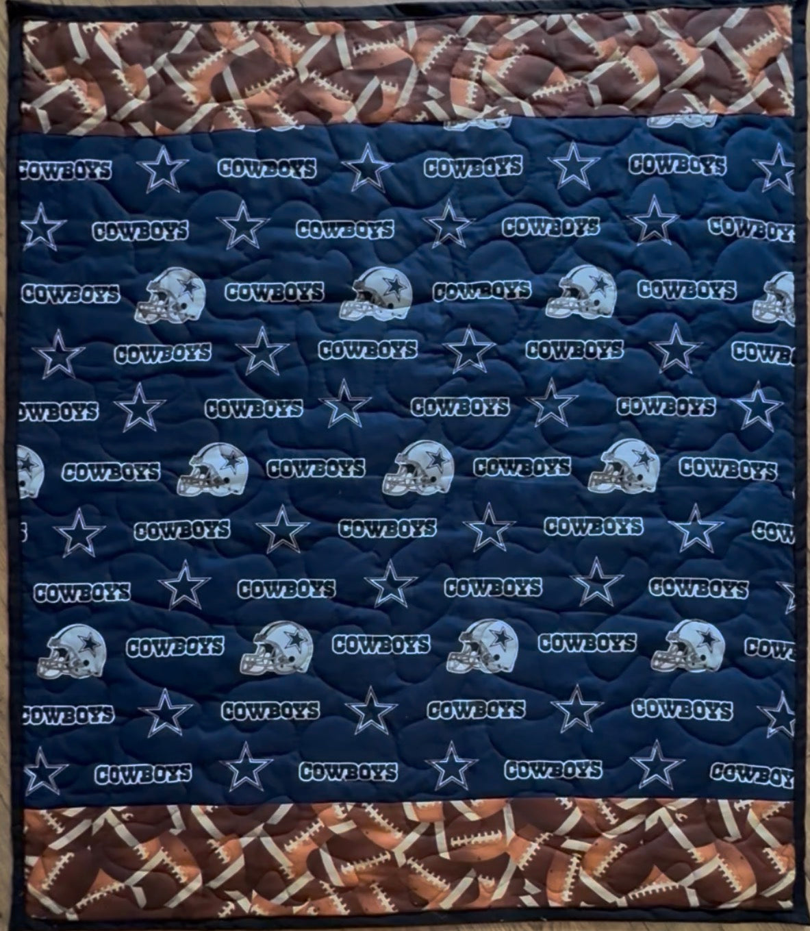 DALLAS COWBOYS FOOTBALL inspired Quilted Blanket for all ages