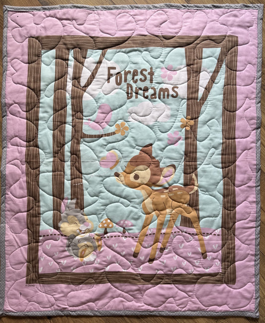 BAMBI & THUMPER FOREST DREAMS Quilted Blanket