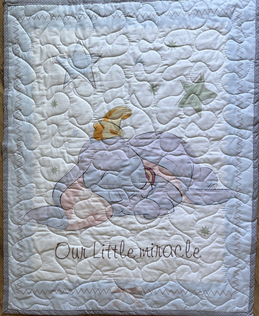 DUMBO THE ELEPHANT OUR LITTLE MIRACLE INSPIRED QUILTED BLANKET