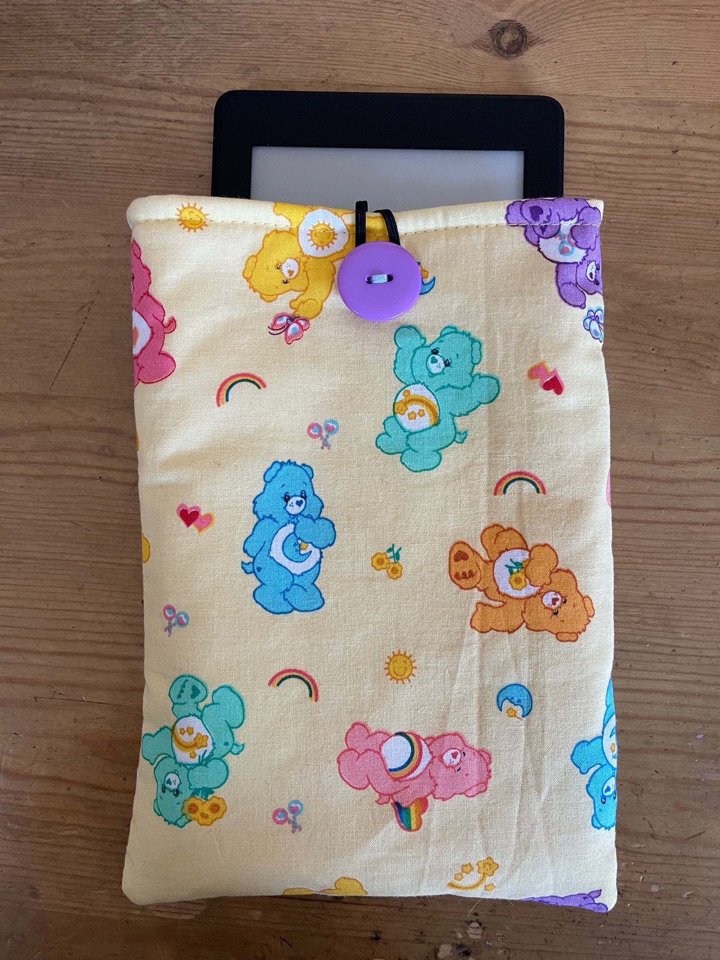 CARE BEARS INSPIRED KINDLE SLEEVE Padded Pouch fits 6" 7" Models