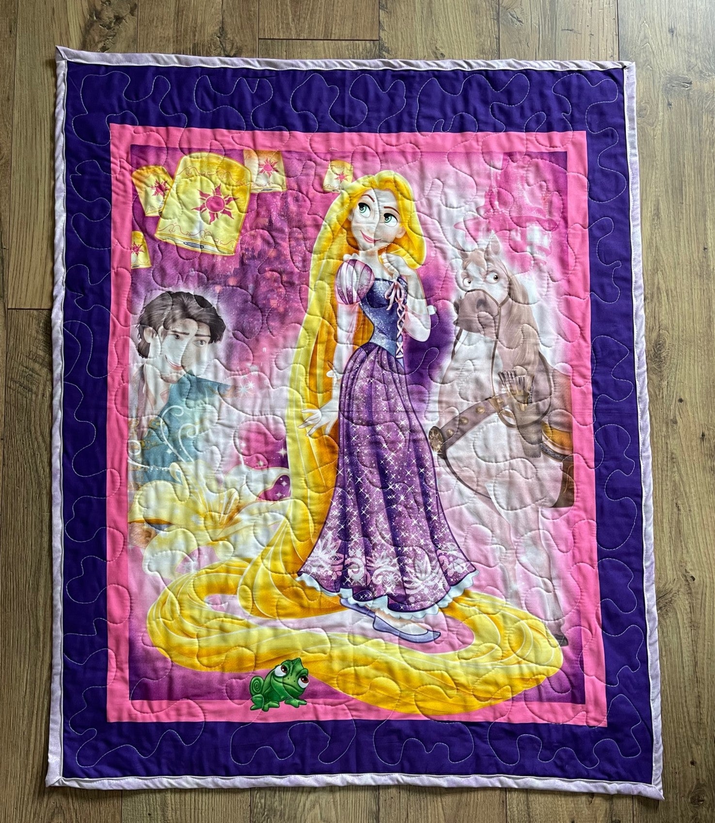 TANGLED RAPUNZEL Quilted Blanket