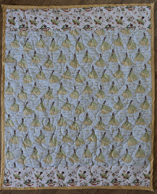TIANA PRINCESS AND THE FROG Quilted Blanket