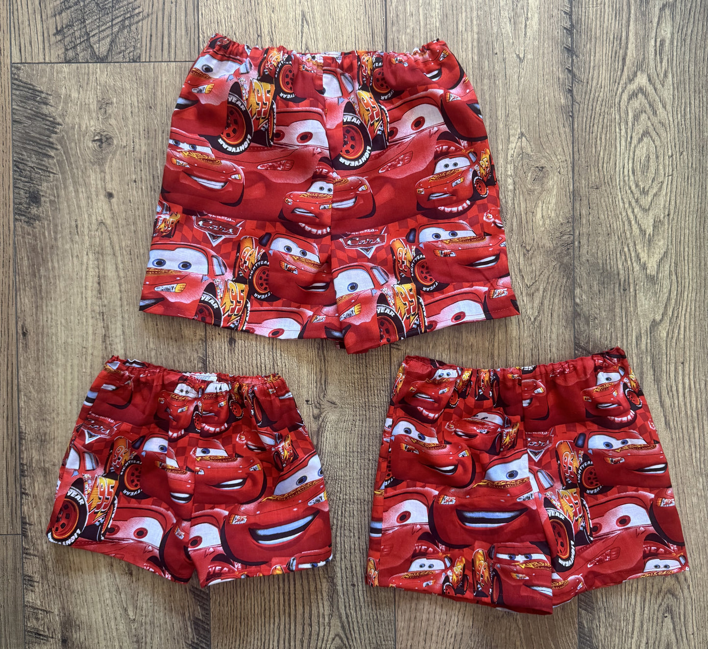 Boys CARS LIGHTNING Mc QUEEN 95 INSPIRED SHORTS