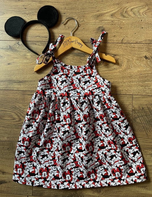 Girls Infant and Toddlers MINNIE MOUSE Inspired Boho Style Sundress