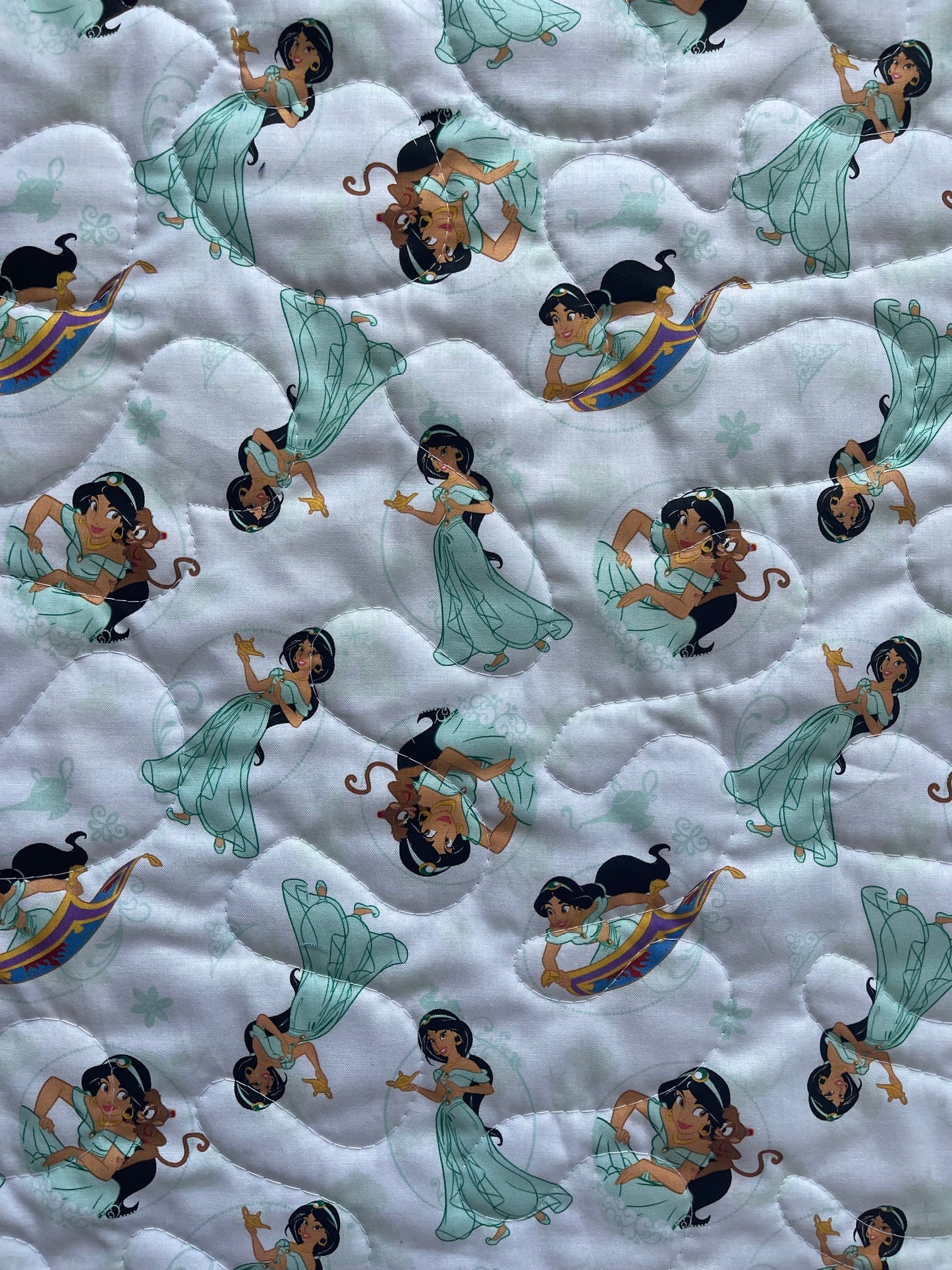 ALADDIN JASMINE FLYING CARPET Quilted Blanket