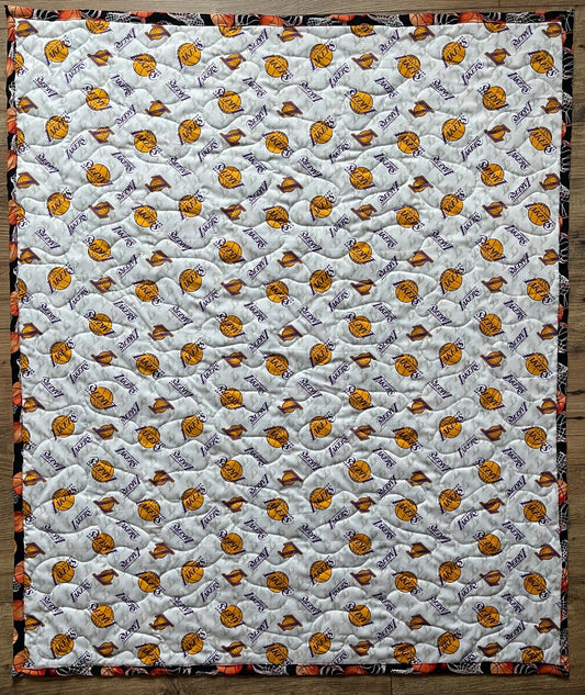 NBA LOS ANGELES LAKERS BASKETBALL QUILTED BLANKET