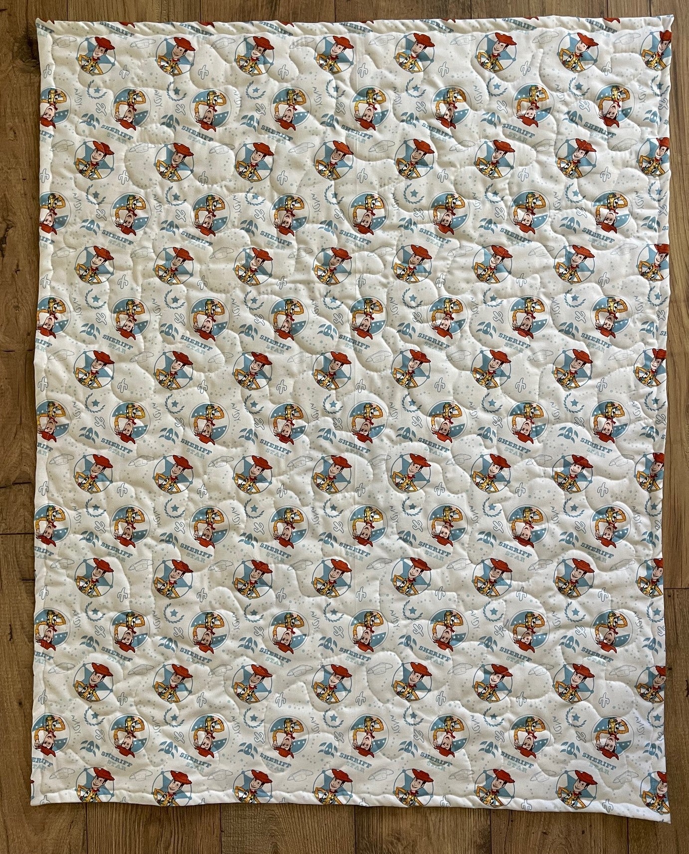 TOY STORY SHERIFF WOODY *LET'S RIDE* INSPIRED QUILTED BLANKET