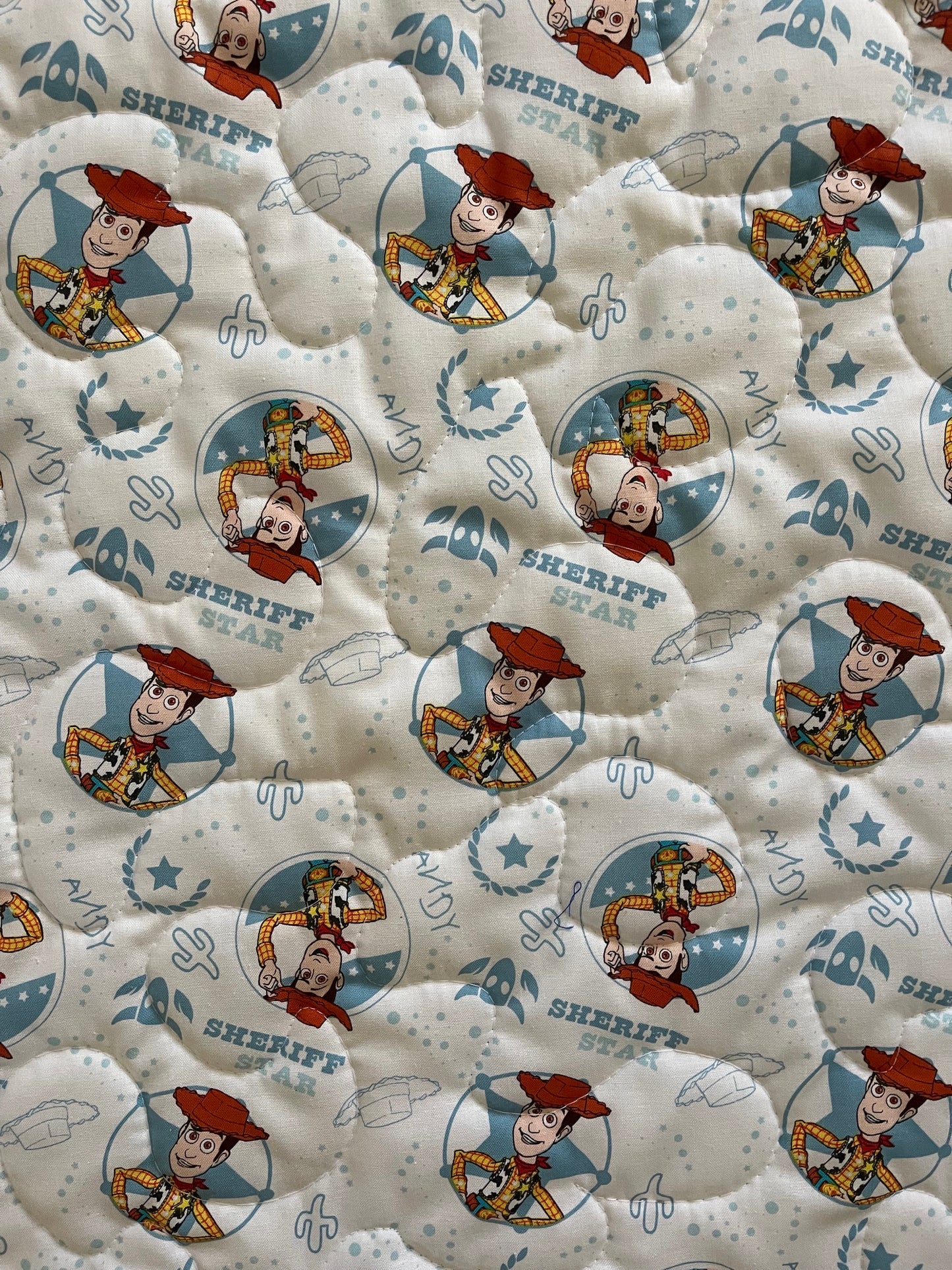 TOY STORY SHERIFF WOODY *LET'S RIDE* INSPIRED QUILTED BLANKET