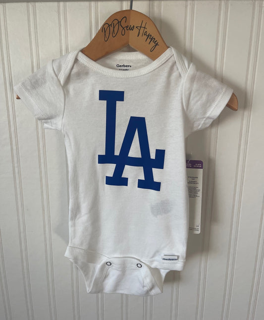 LA DODGERS BASEBALL INSPIRED Boys & Girls Infant Baby Onesie Bodysuit One Piece Outfit 