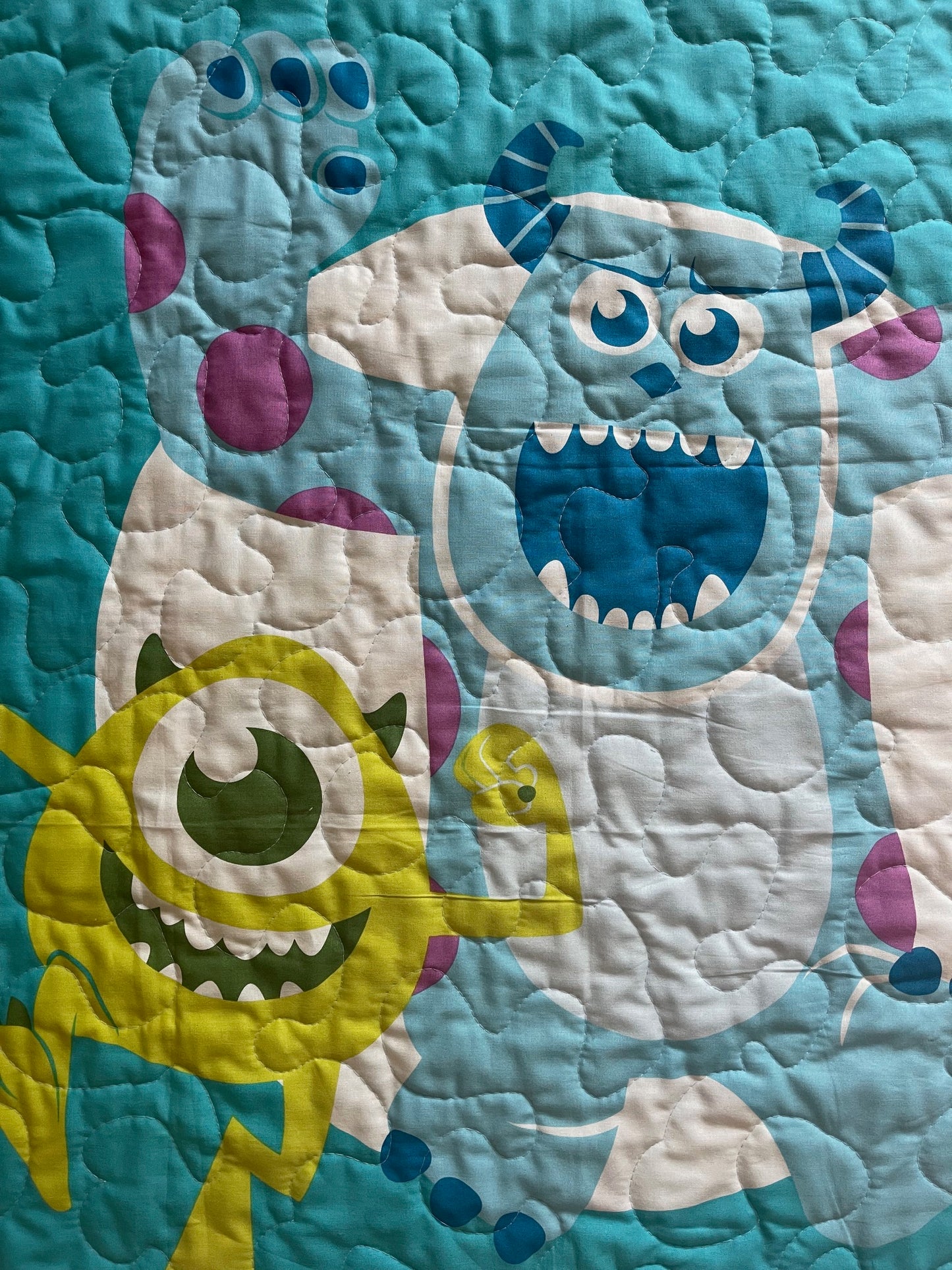 MONSTERS INC. MIKE & SCULLY Inspired Quilted Blanket