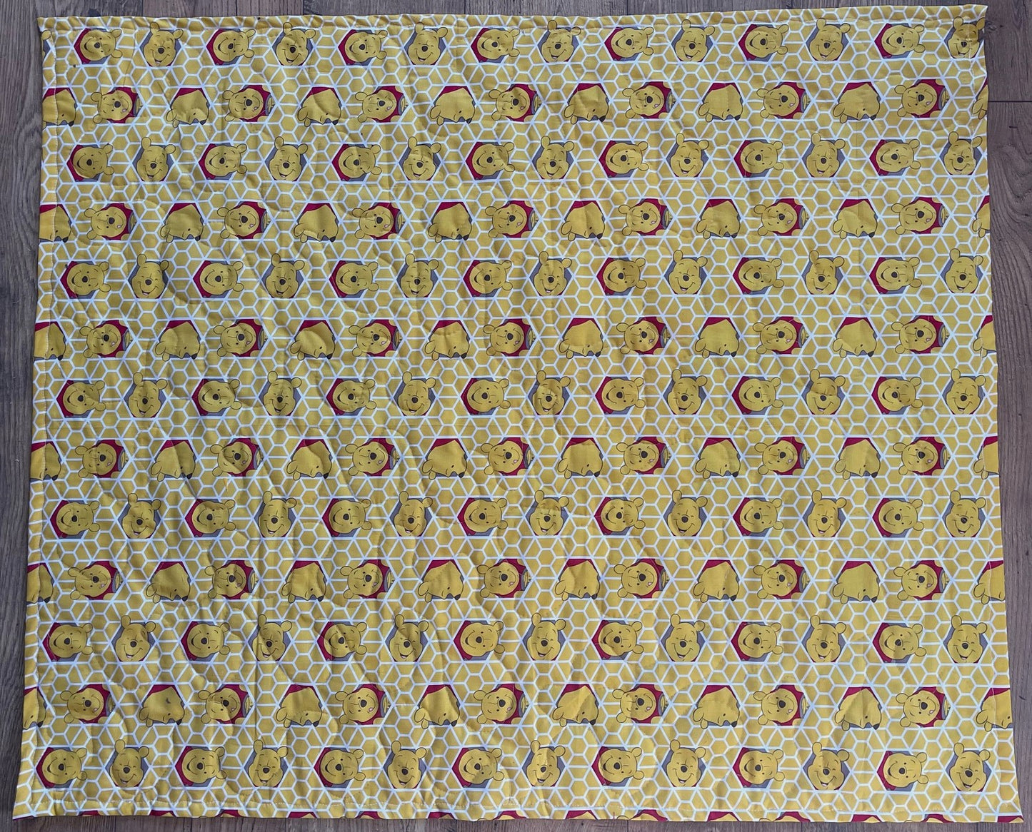 WINNIE THE POOH & PIGET SWEET AS HUNNY INSPIRED QUILTED BLANKET