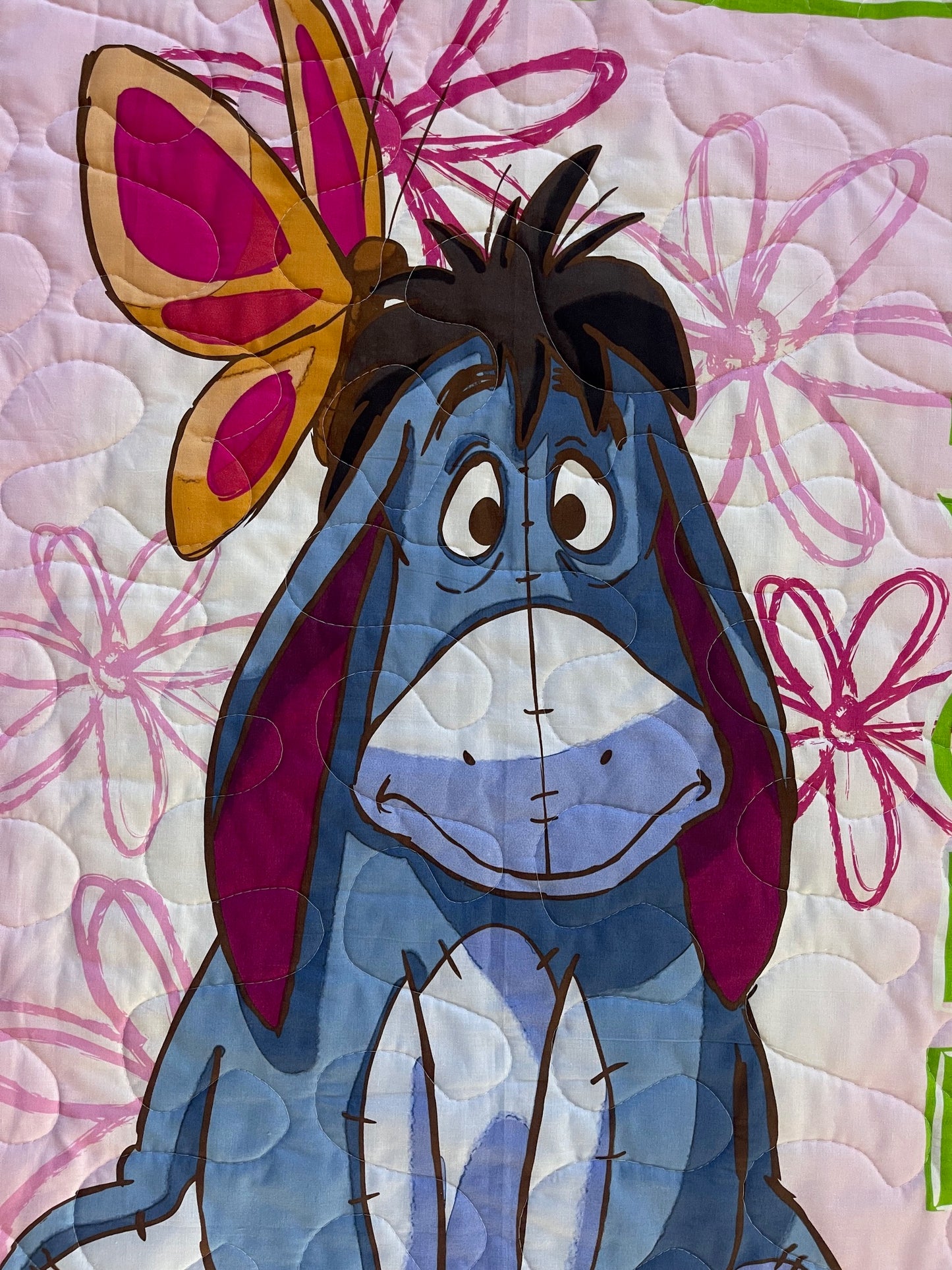 WINNIE THE POOH CHARACTER EEYORE Inspired Quilted Blanket