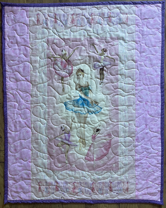 GIRLS PRIMA BALLERINAS Inspired Quilted Blanket