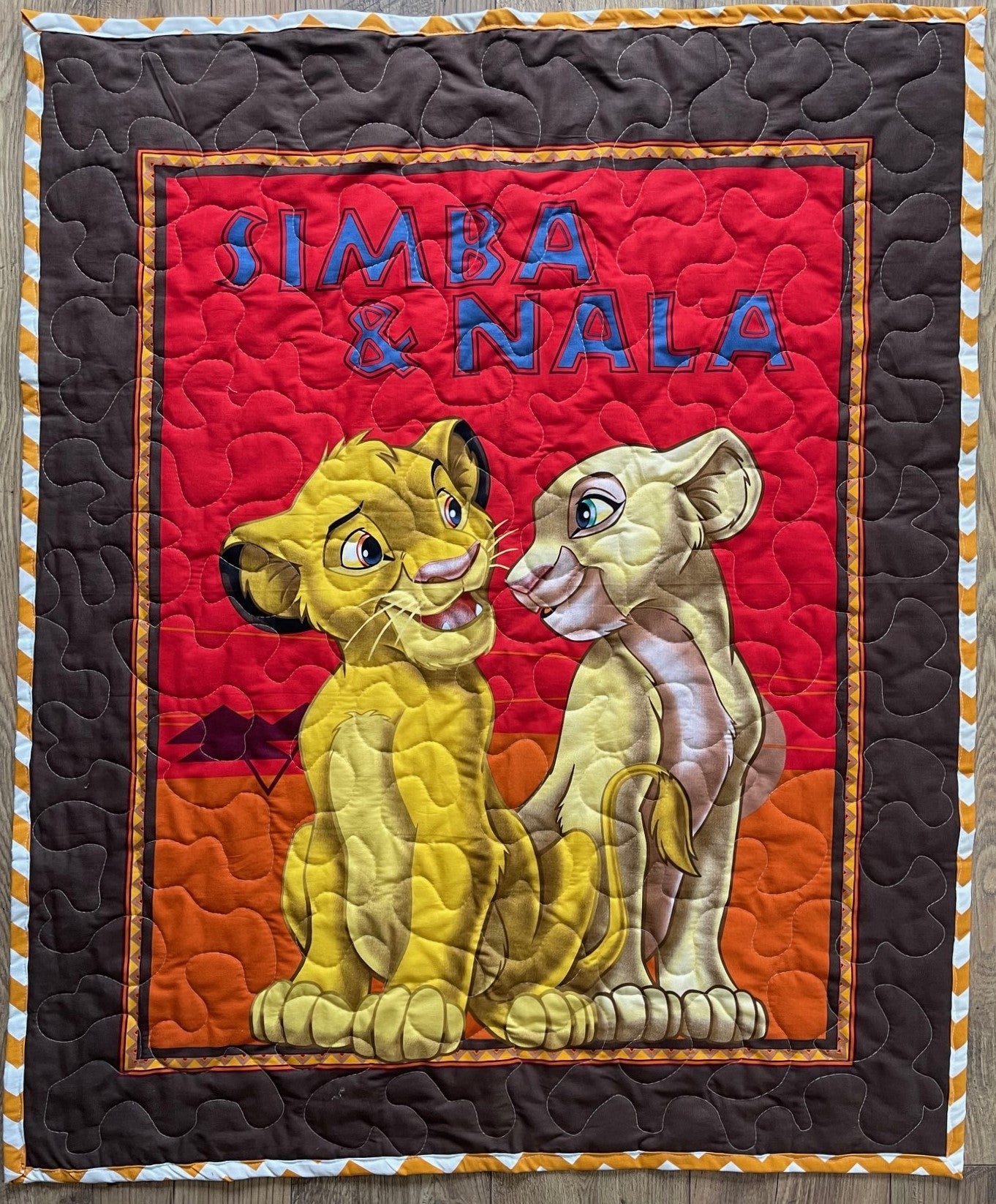 SIMBA & NALA QUILTED BLANKET