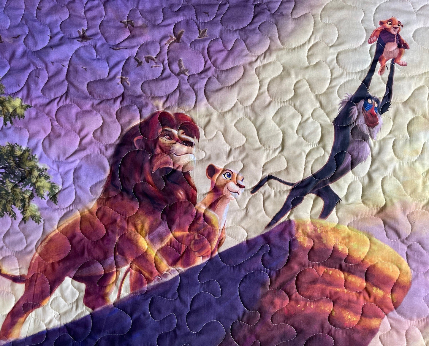 THE LION KING DIGITAL PRINT INSPIRED QUILTED BLANKET 36"x44" 1 Available