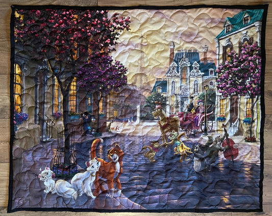 DISNEY CLASSIC THE ARISTOCATS WALT DISNEY PRODUCTIONS INSPIRED QUILTED BLANKET