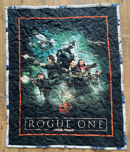 Star Wars Rogue One Heroes Inspired Quilted Blanket