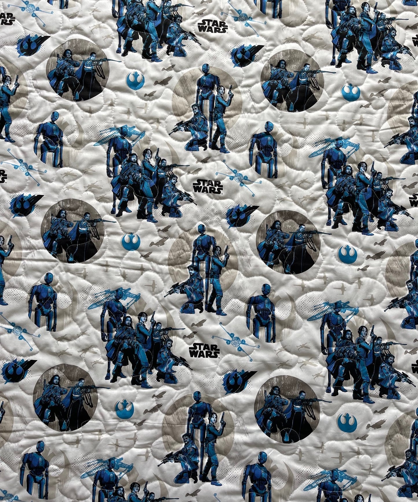 Star Wars Rogue One Heroes Inspired Quilted Blanket