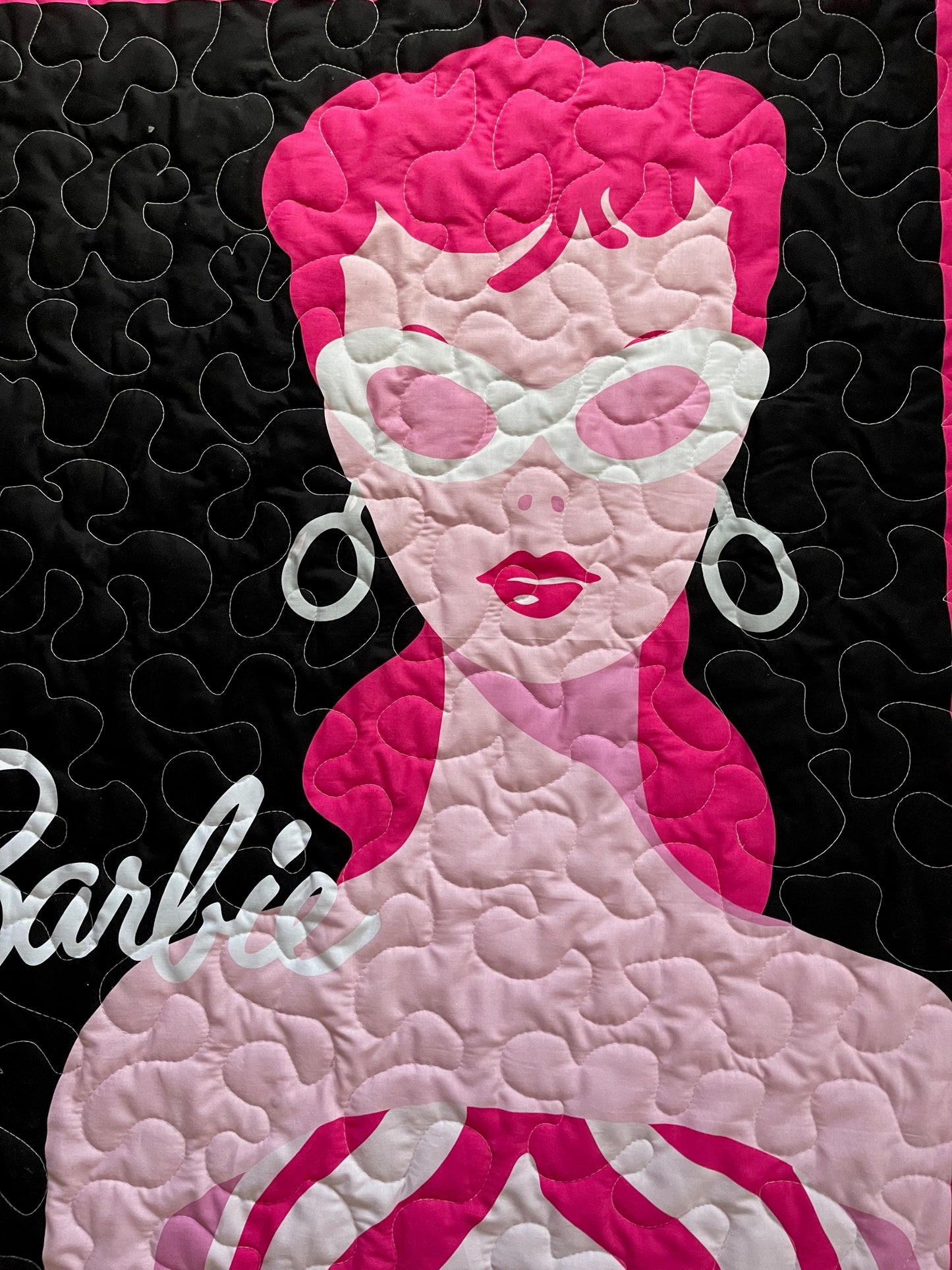 BARBIE Quilted Blanket 36"x44" 100% Cotton