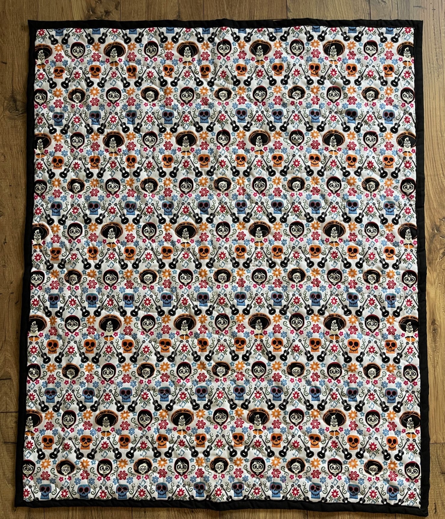 COCO CHARACTERS Día de los Muertos Day of the Dead Inspired QUILTED BLANKET