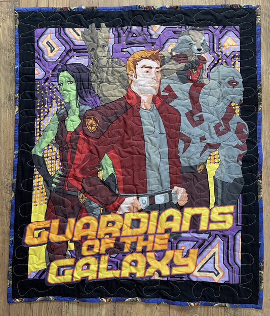 DISNEY SUPERHEROES GUARDIAN OF THE GALAXY INSPIRED QUILTED BLANKET