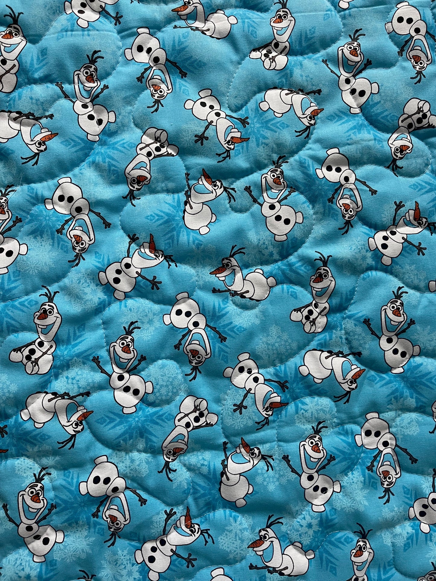 OLAF FROZEN INSPIRED QUILTED BLANKET 100% Cotton