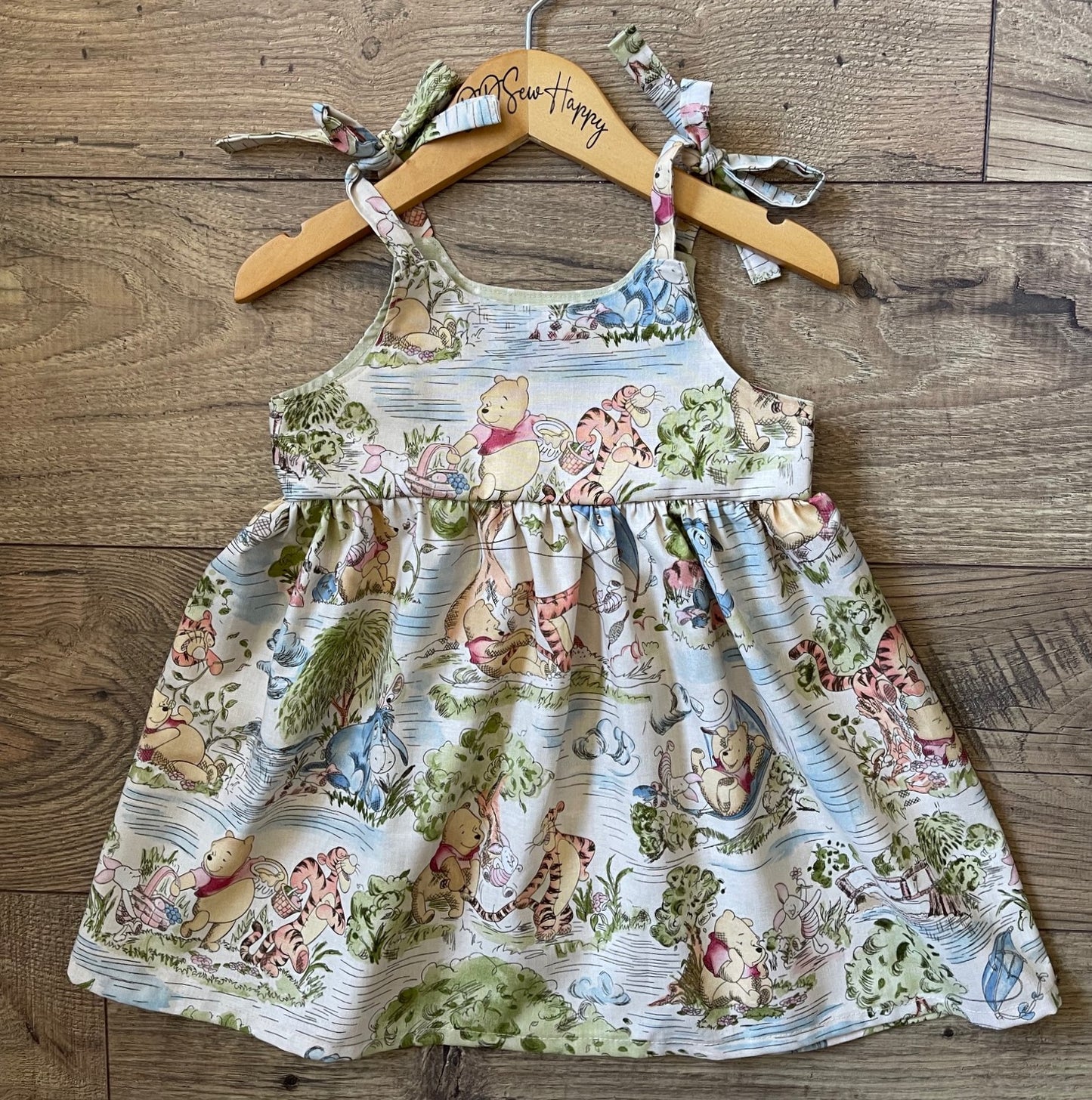 Girls, Infant and Toddlers DISNEY WINNIE THE POOH CHARACTERS BLUSTERY DAY INSPIRED Boho Style Sundress