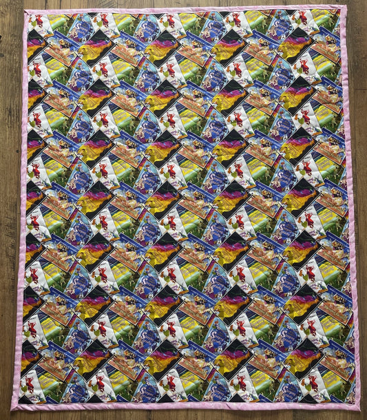 SLEEPING BEAUTY PRINCESS AURORA, BRIAR ROSE MOVIE POSTERS Inspired Quilted Blanket