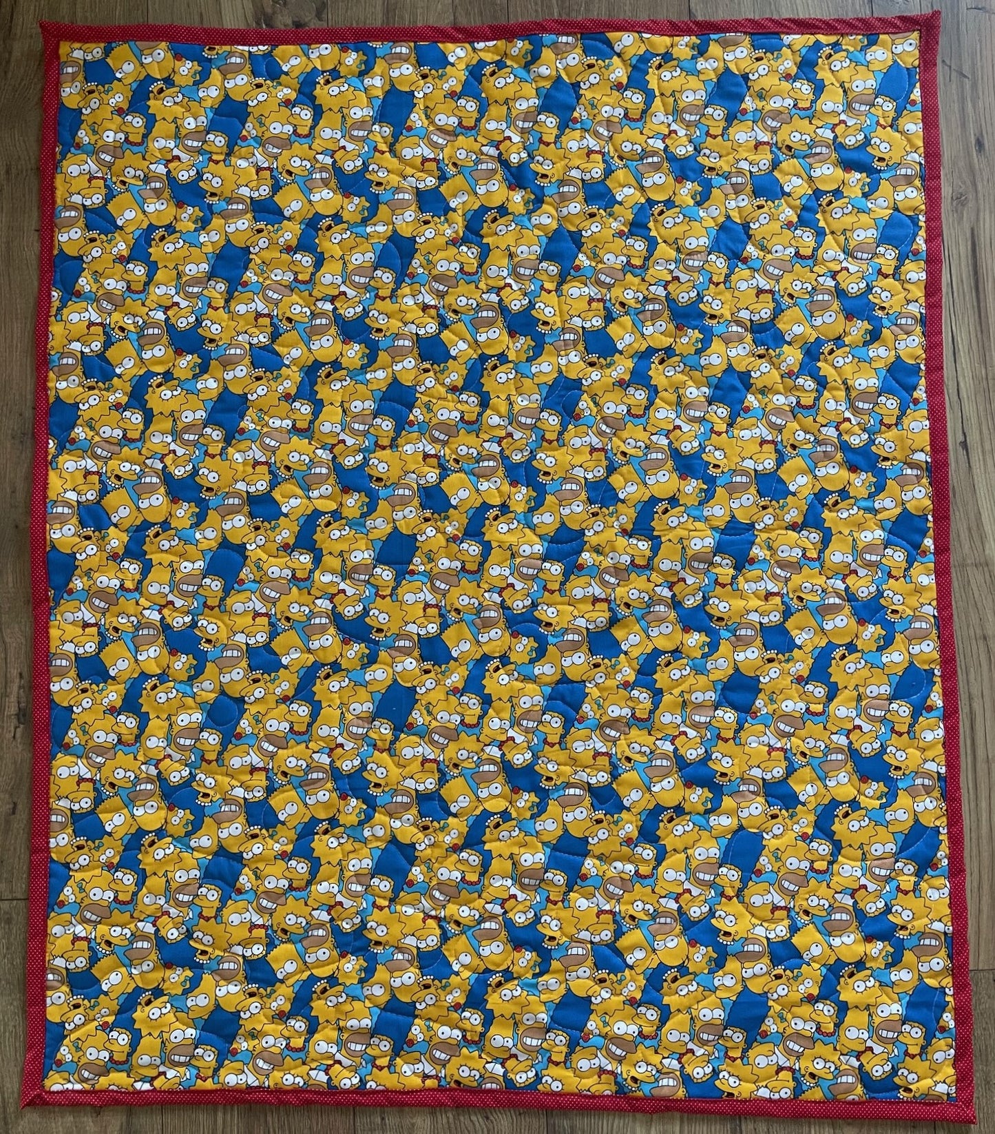 THE SIMPSONS CARTOON Inspired Quilted Blanket