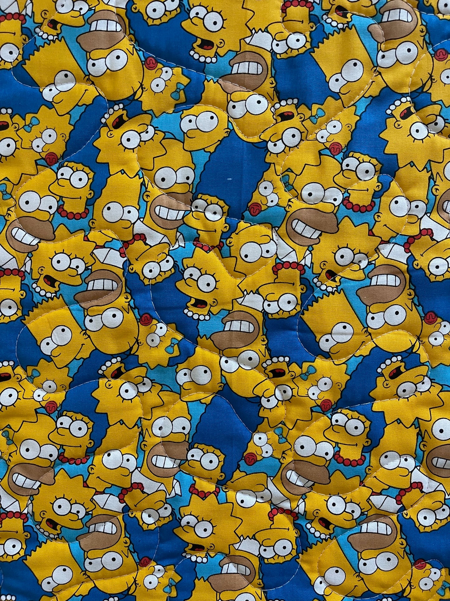 THE SIMPSONS CARTOON Inspired Quilted Blanket