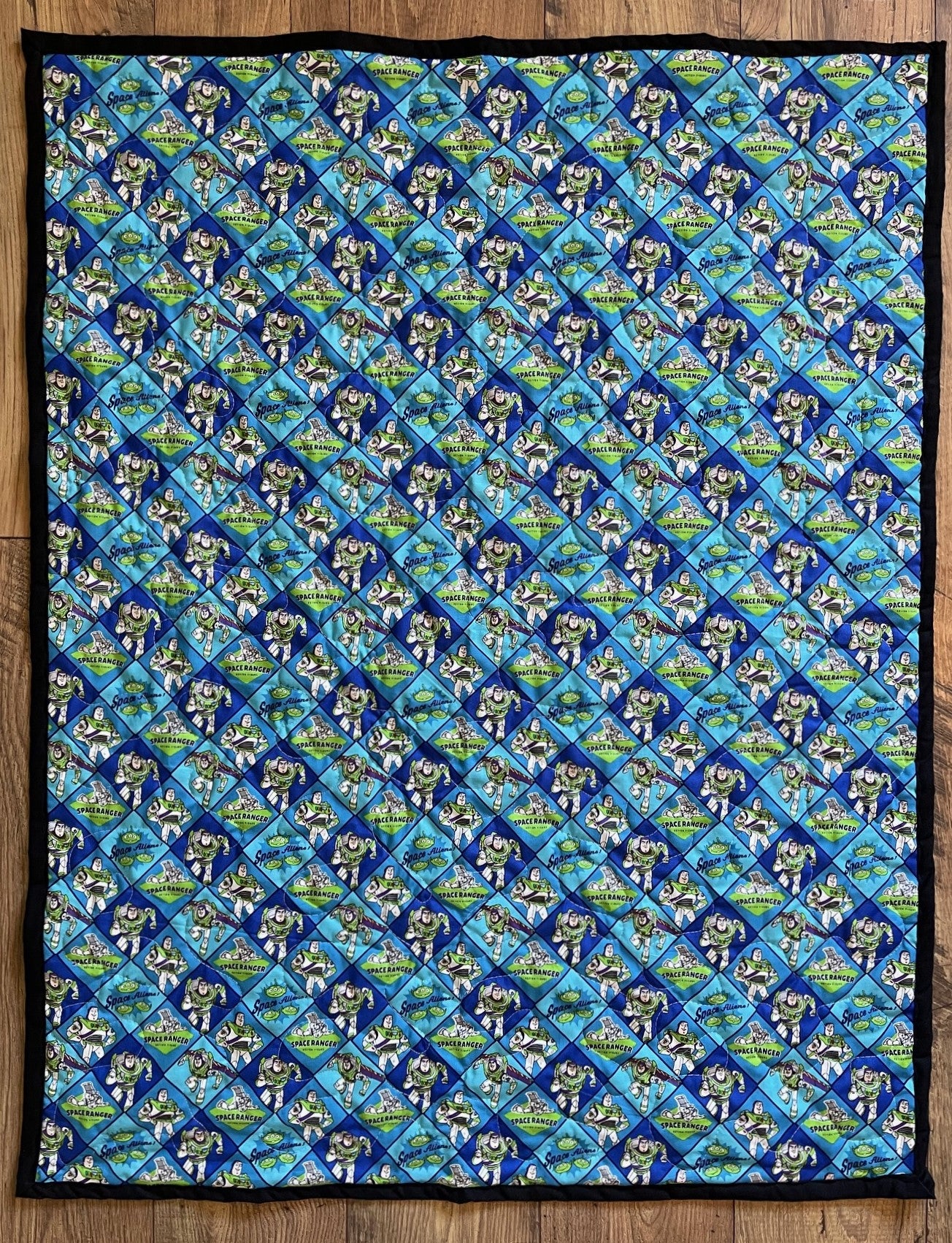 TOY STORY BUZZ LIGHTYEAR SPACE RANGER INSPIRED QUILTED BLANKET