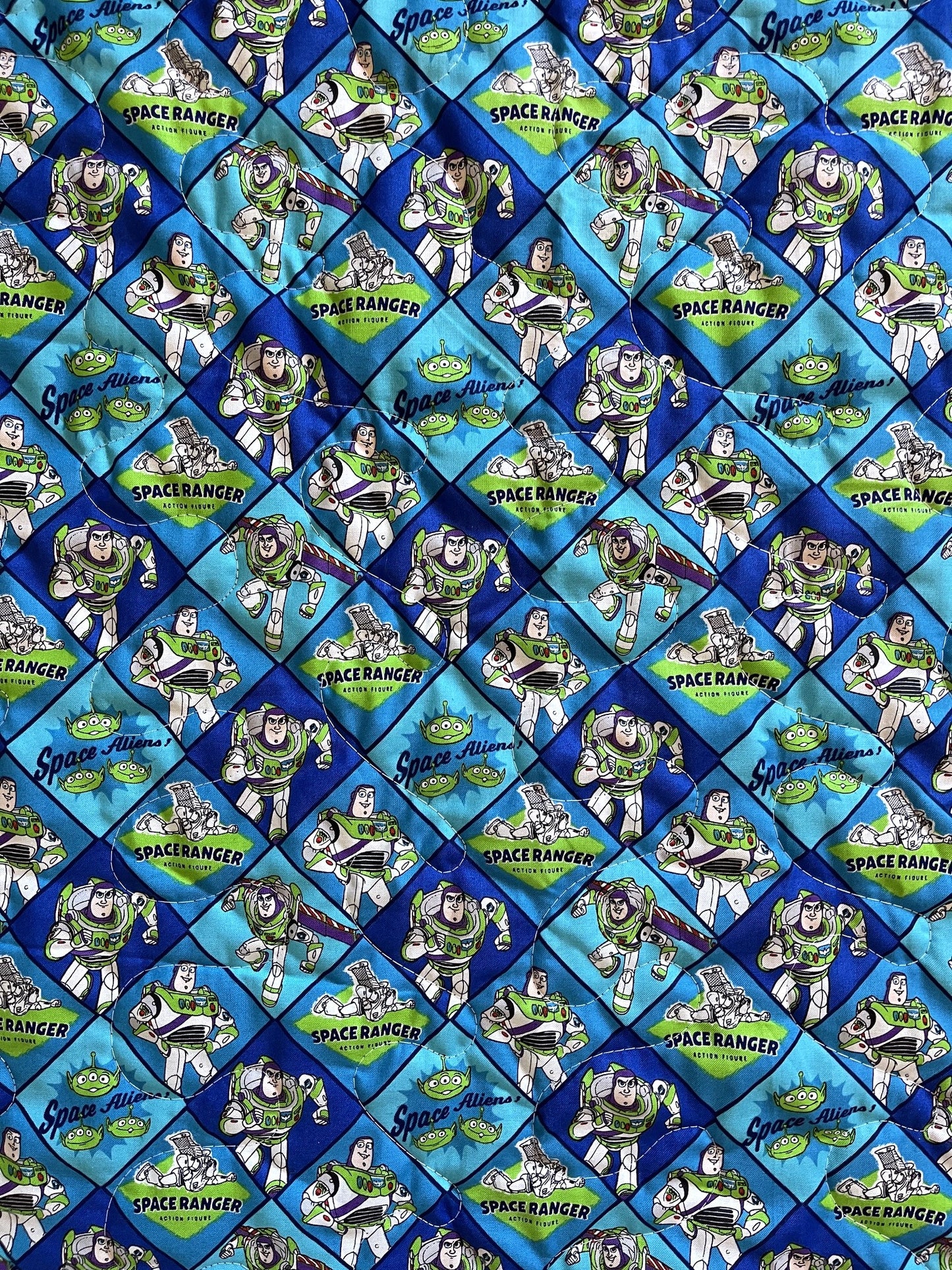 TOY STORY BUZZ LIGHTYEAR SPACE RANGER INSPIRED QUILTED BLANKET