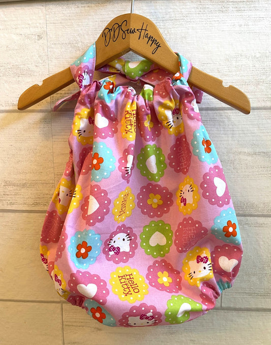 Infant & Toddler Girl's Beachy HELLO KITTY Sunsuit Halter Top Romper