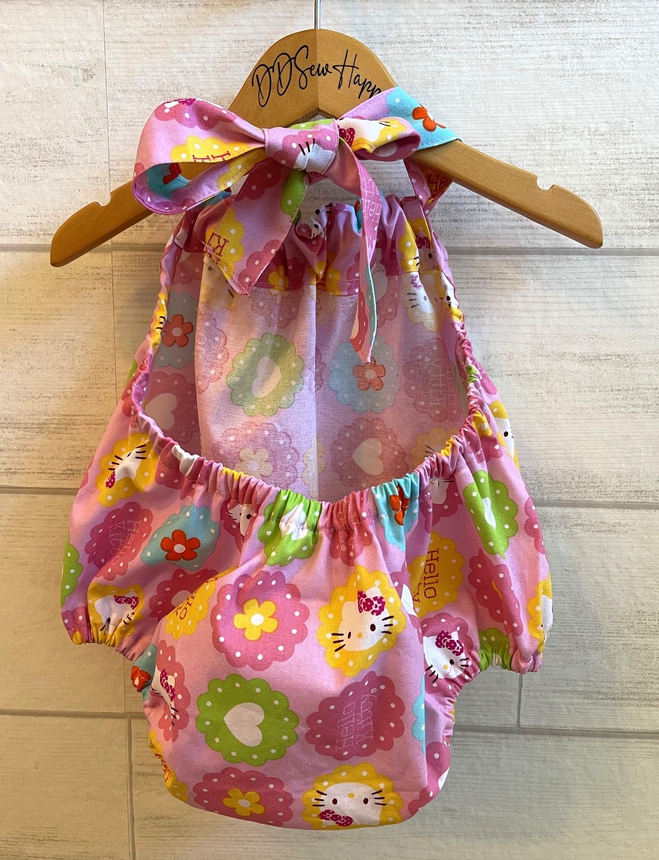 Infant & Toddler Girl's Beachy KITTY Sunsuit Halter Top Romper