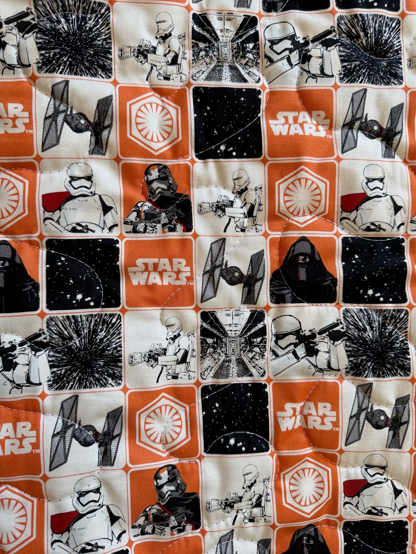 STAR WARS DARK SIDE KYLO REN INSPIRED VILLAIN QUILTED BLANKET