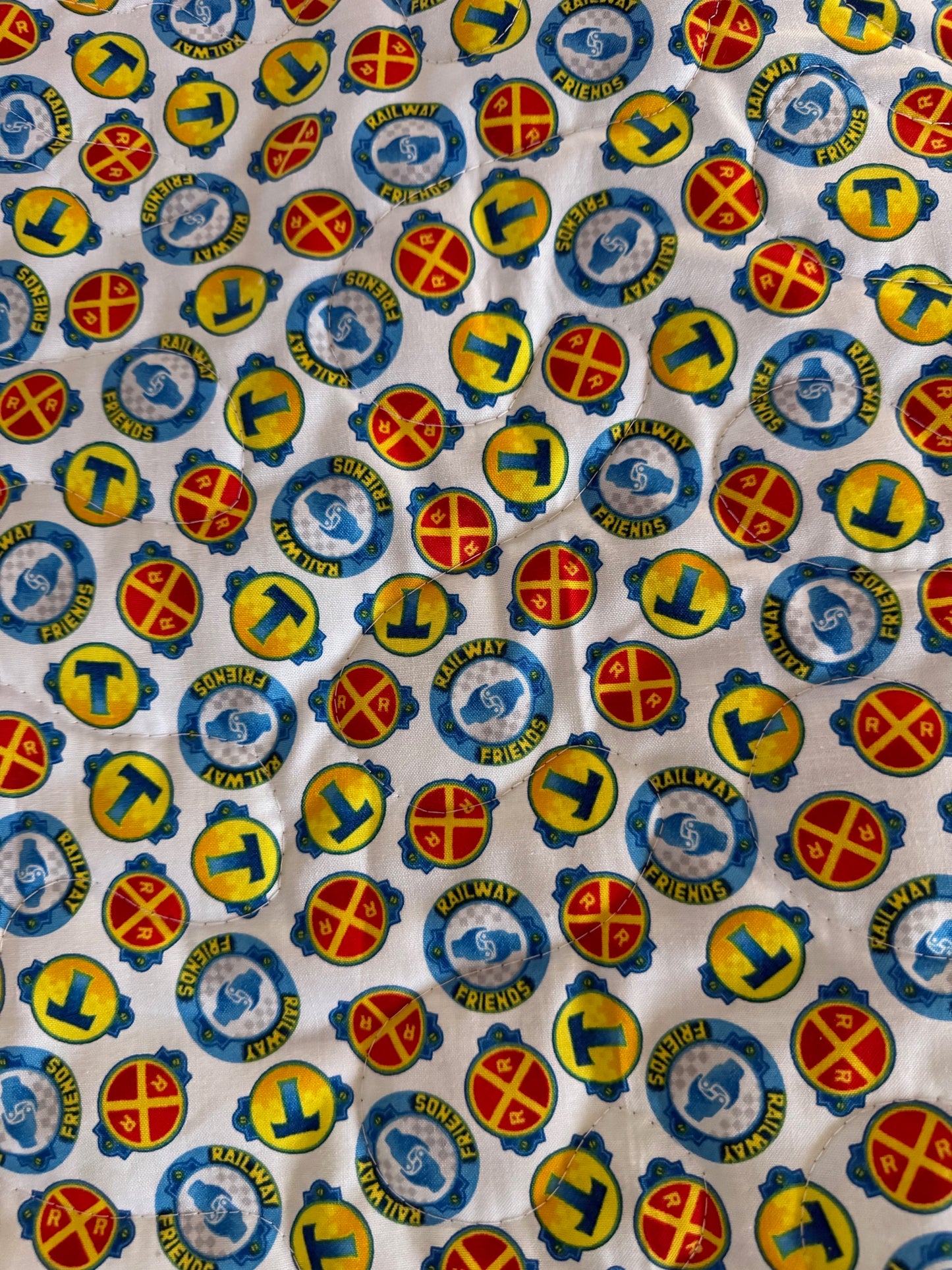 THOMAS THE TRAIN & FRIENDS TEAM STEAM GO! INSPIRED QUILTED BLANKET