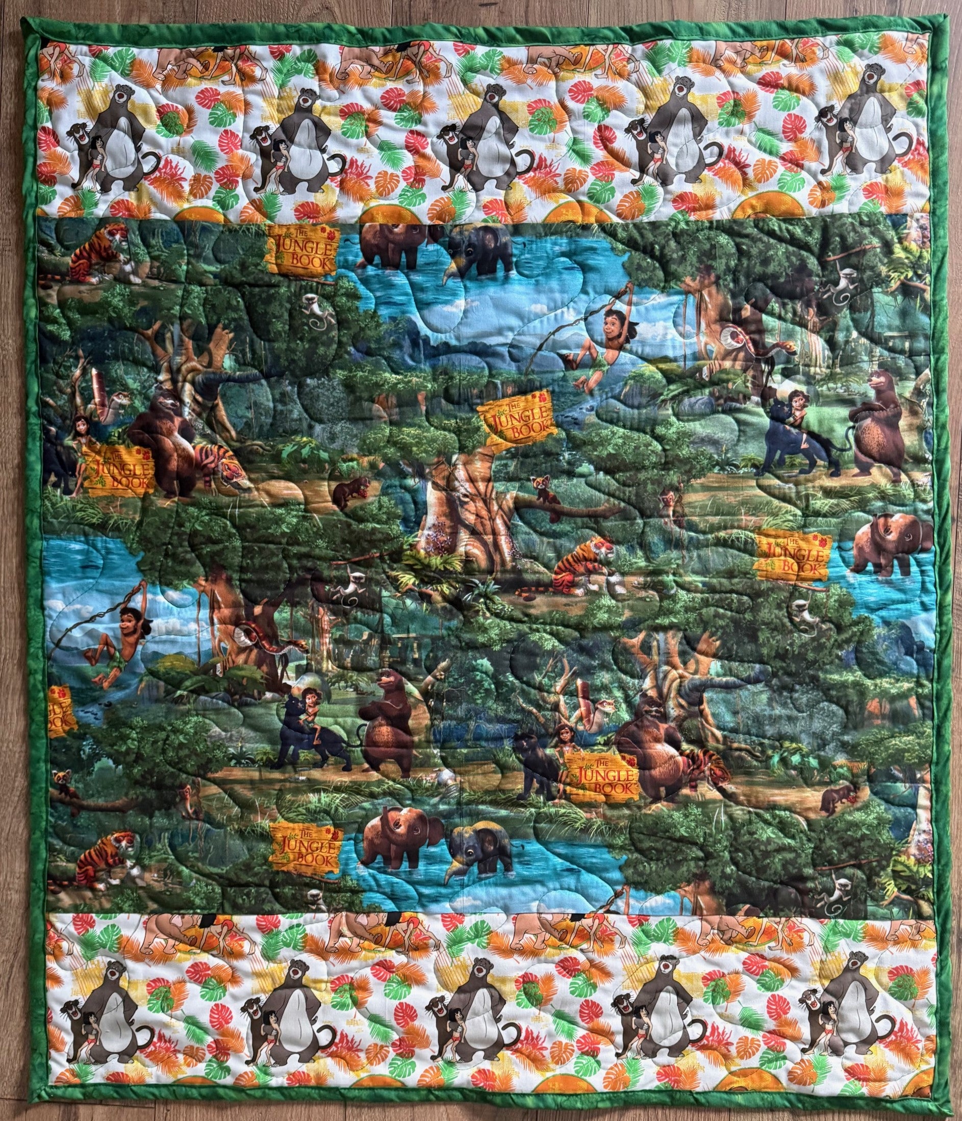 THE JUNGLE BOOK MOVIE Inspired Quilted Blanket