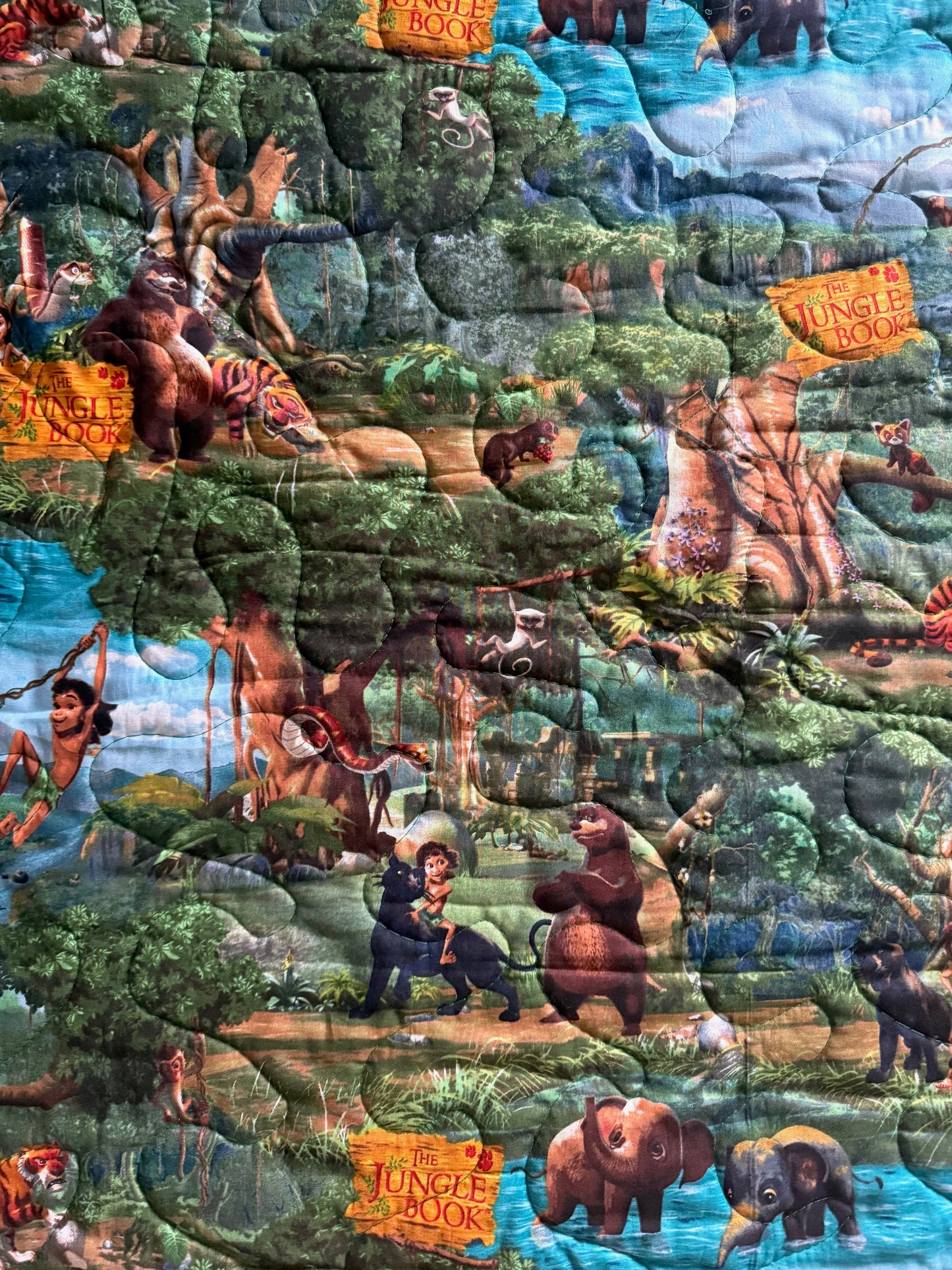 THE JUNGLE BOOK MOVIE Inspired Quilted Blanket