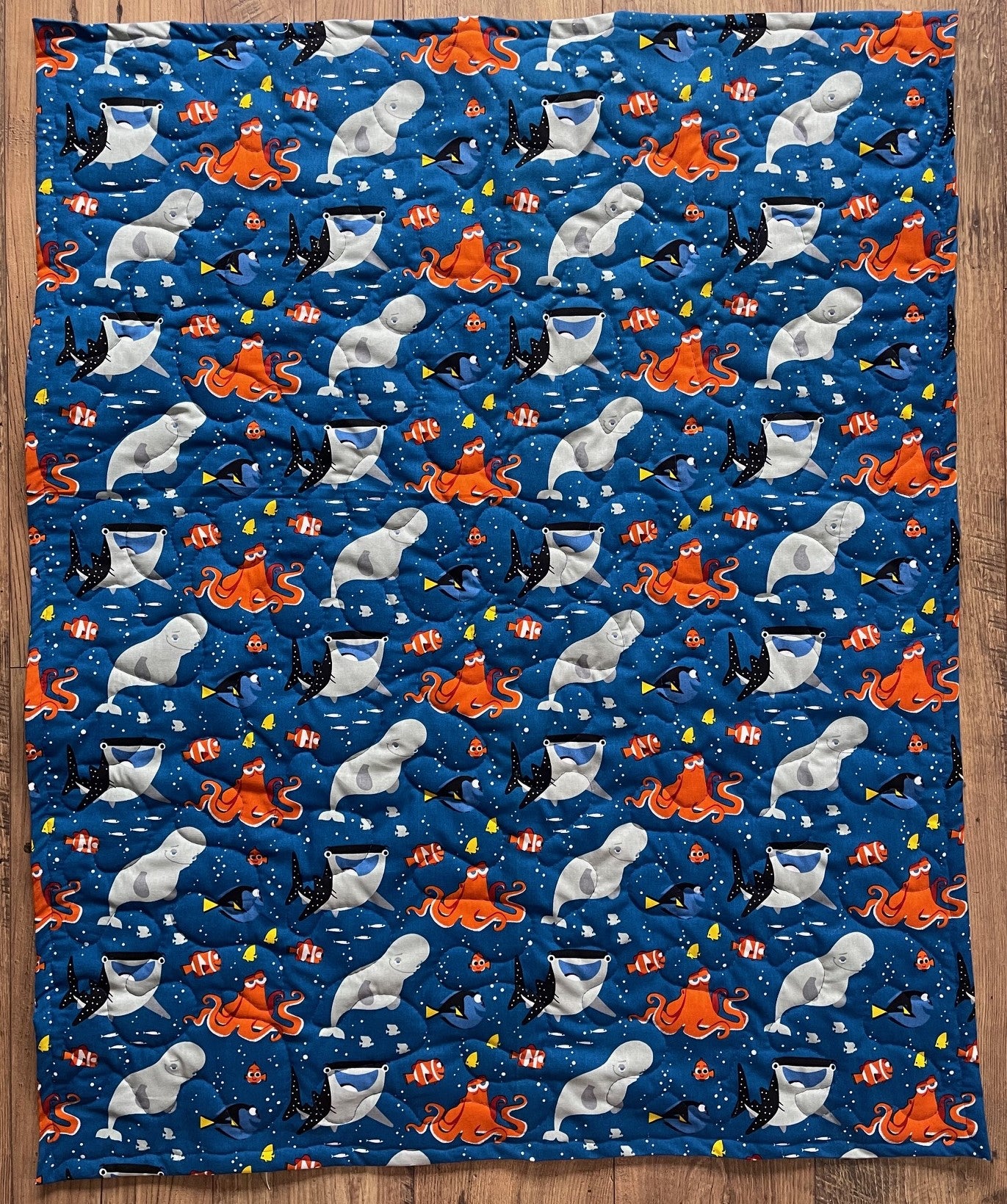 DISNEY FINDING DORY FINDING NEMO INSPIRED BEST FRIENDS QUILTED BLANKET