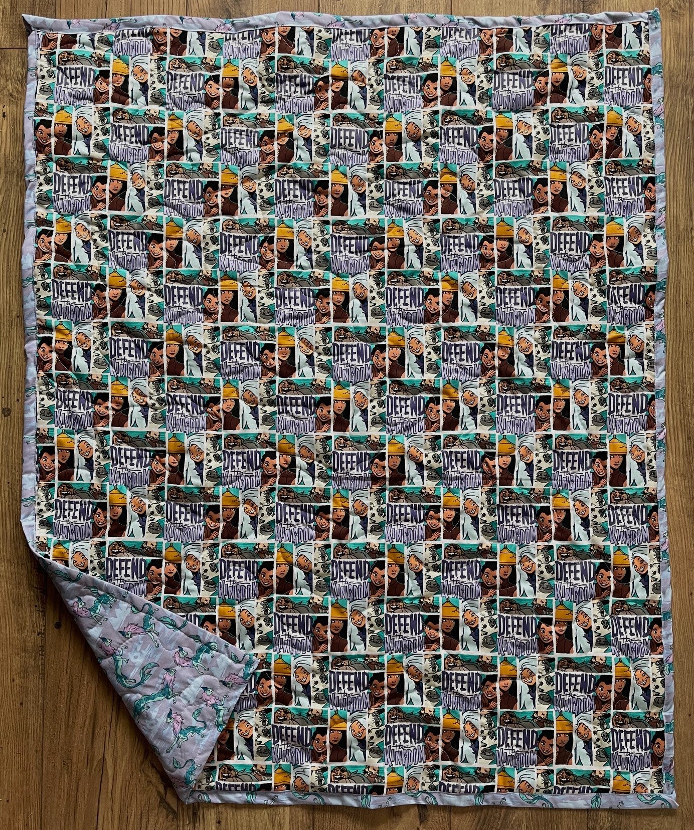 RAYA AND THE DRAGON SISU BACKING Quilted Blanket
