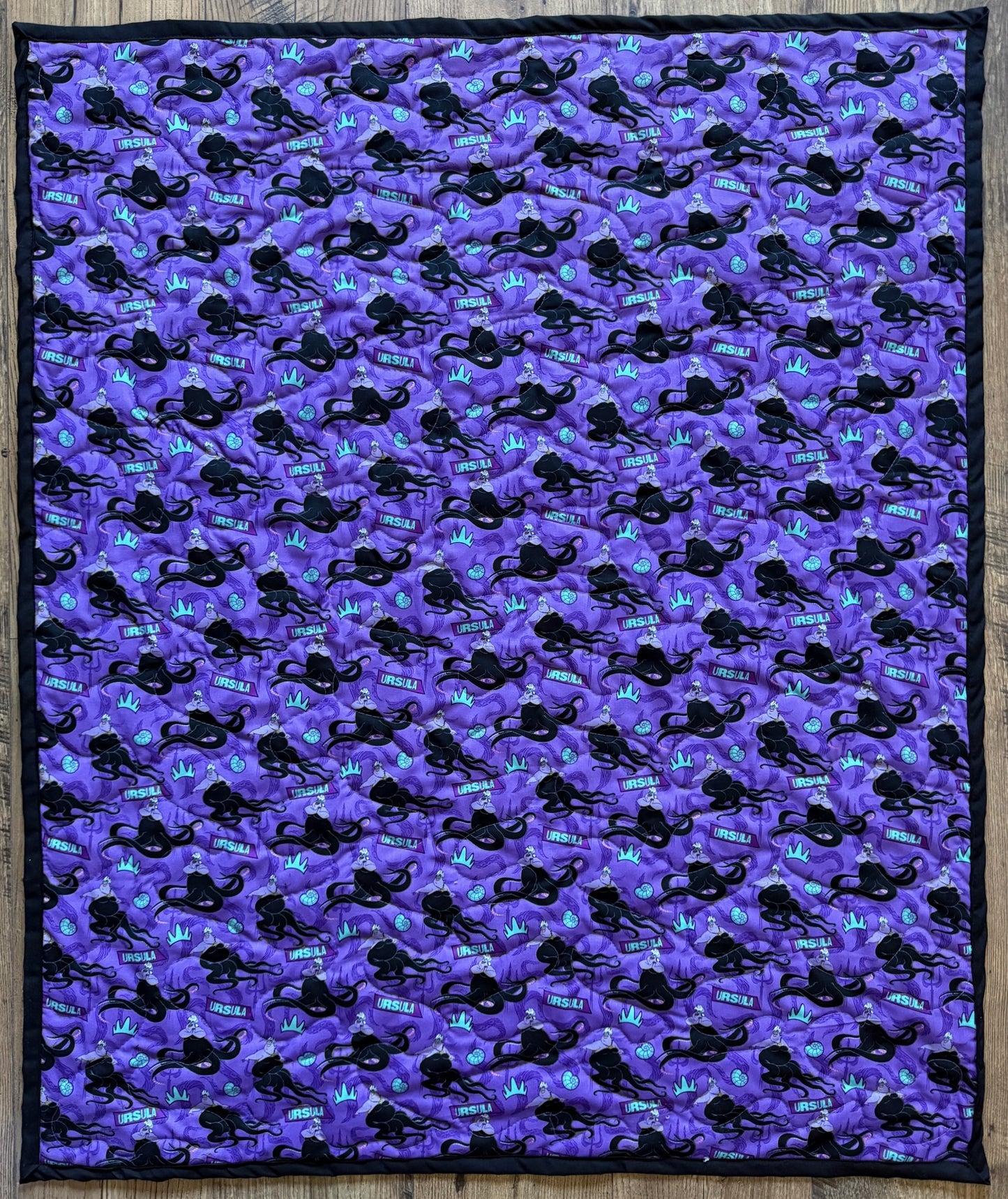 URSULA SEA WITCH INSPIRED LITTLE MERMAID VILLAIN QUILTED BLANKET