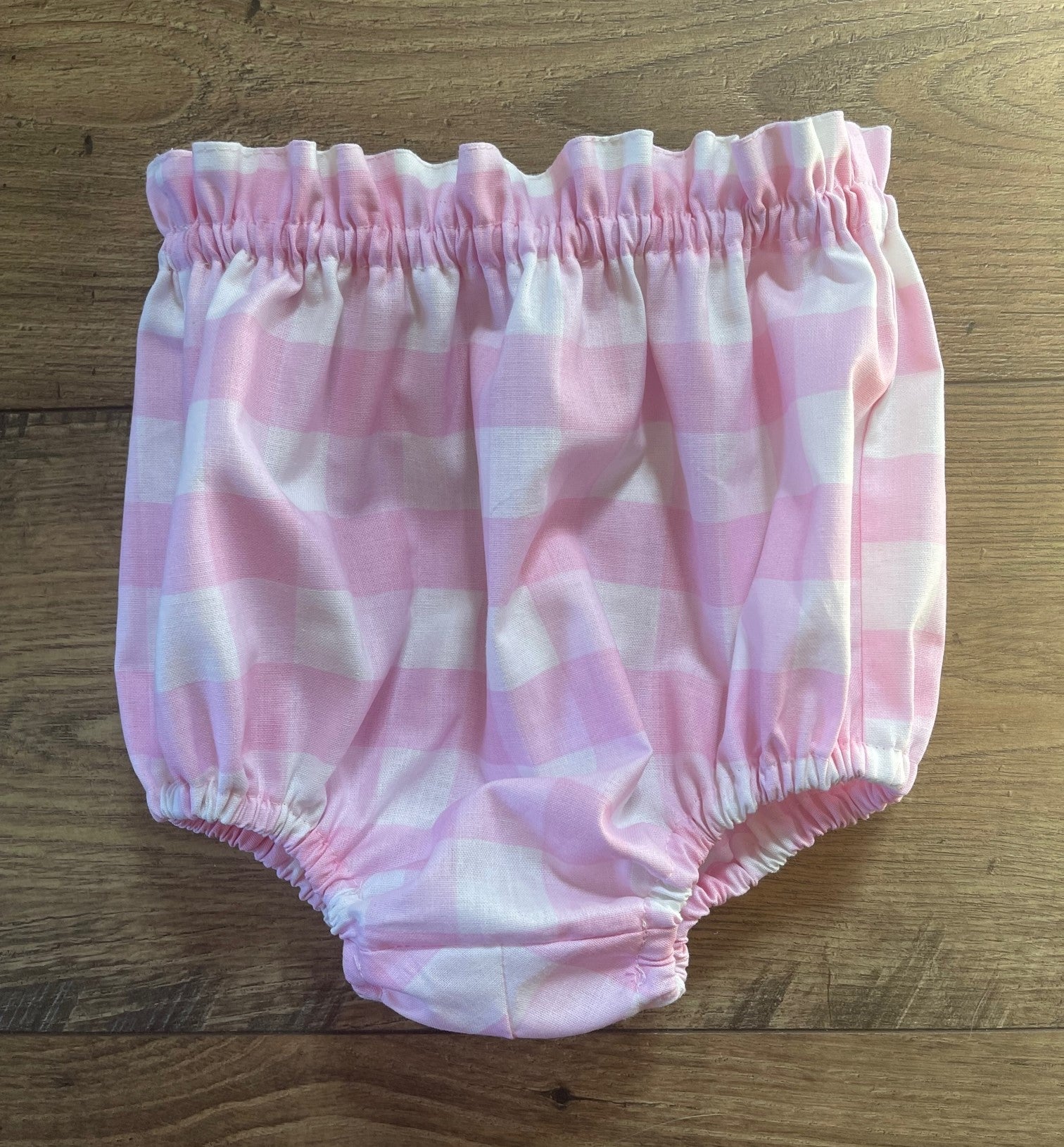 SALE Baby Diaper Covers PINK & WHITE CHECK Girls Infant & Toddler Boho Style High Rise Bloomers