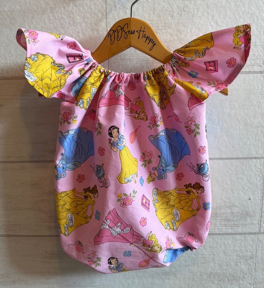 Infant & Toddler Girl's PRINCESS PINK Boho Style One Piece Romper