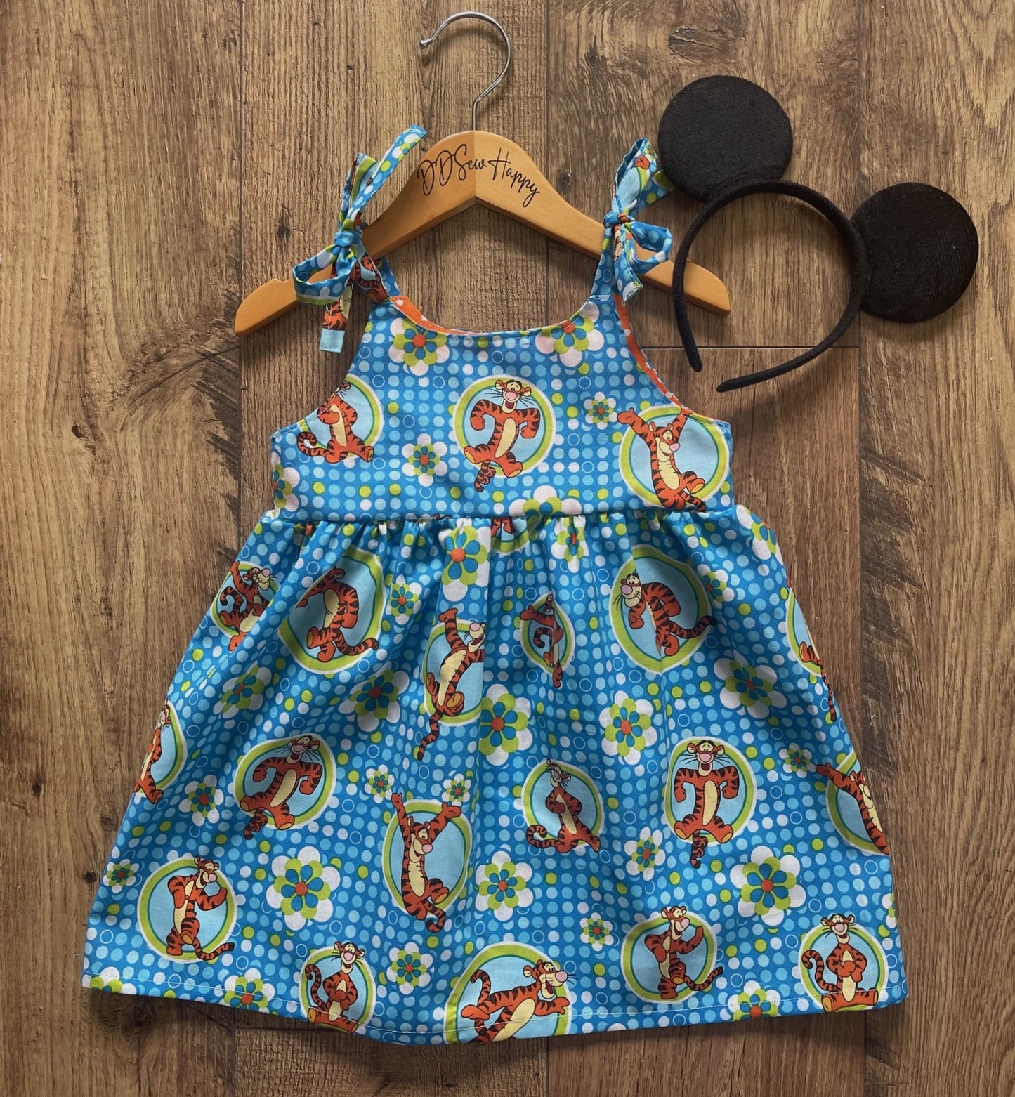 Girls Infant and Toddlers TIGGER Inspired Boho Style Sundress