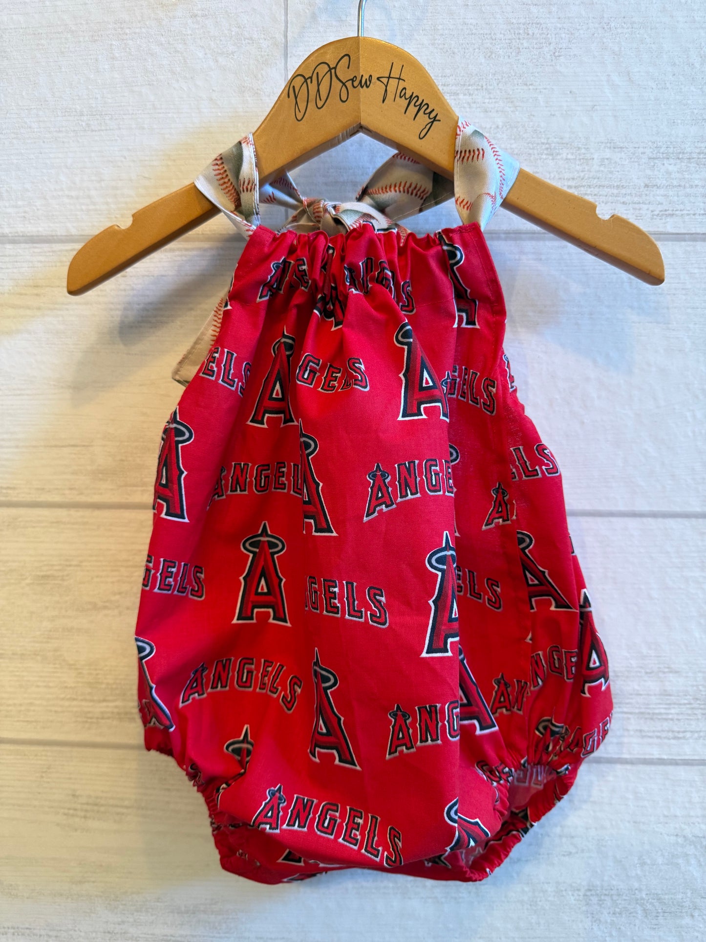 Infant & Toddler Girl's Beachy ANAHEIM ANGELS Sunsuit Halter Top Romper