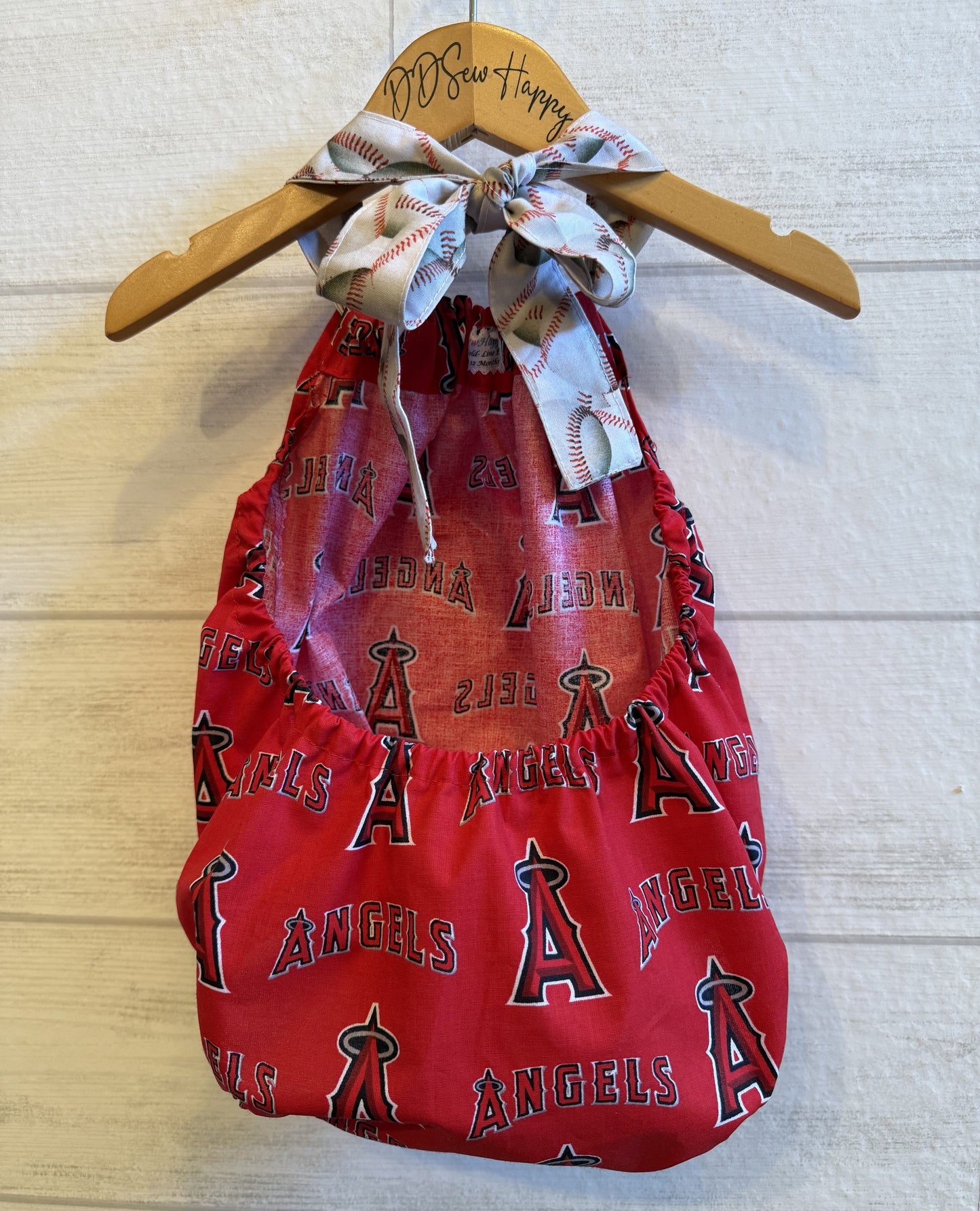 Infant & Toddler Girl's Beachy ANAHEIM ANGELS Sunsuit Halter Top Romper