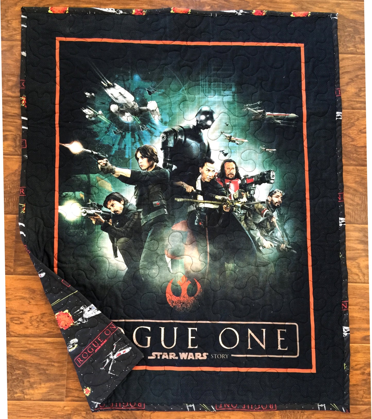 Star Wars Rogue One Heroes inspired Quilted Blanket