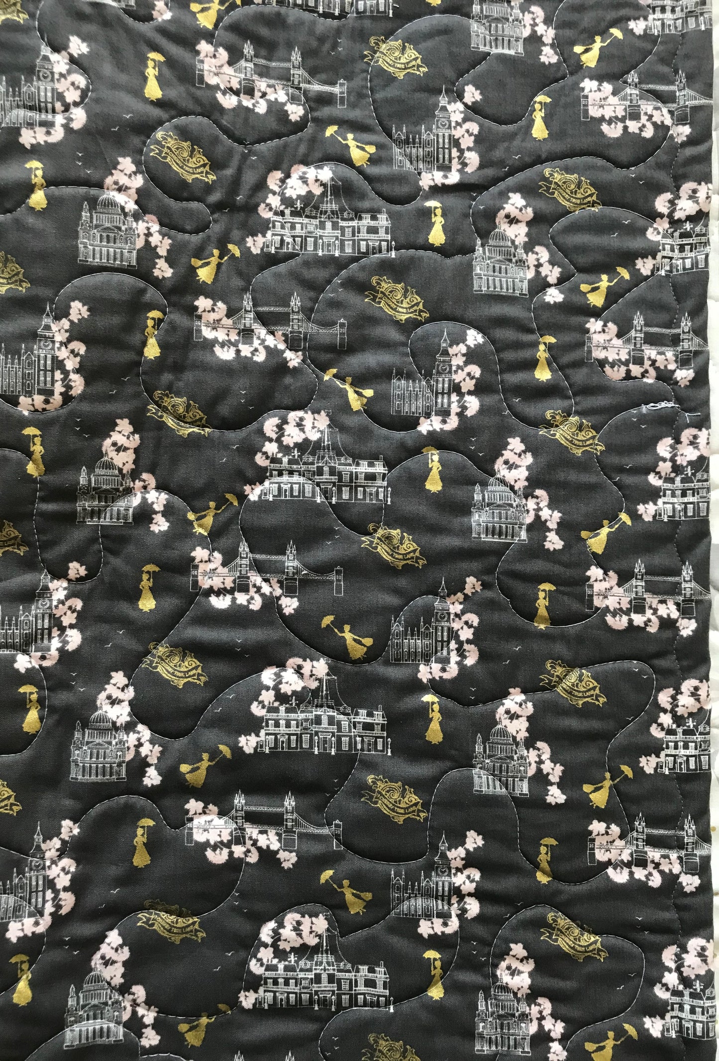 DISNEY CLASSIC MARY POPPINS SPOONFUL OF SUGAR Inspired QUILTED BLANKET