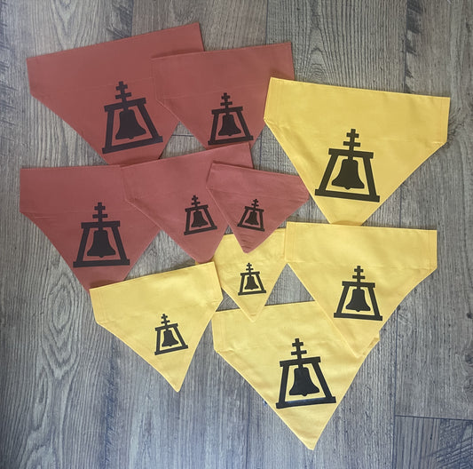 RIVERSIDE RAINCROSS SYMBOL INSPIRED CAT AND DOG BANDANAS Easy Slide over Collar