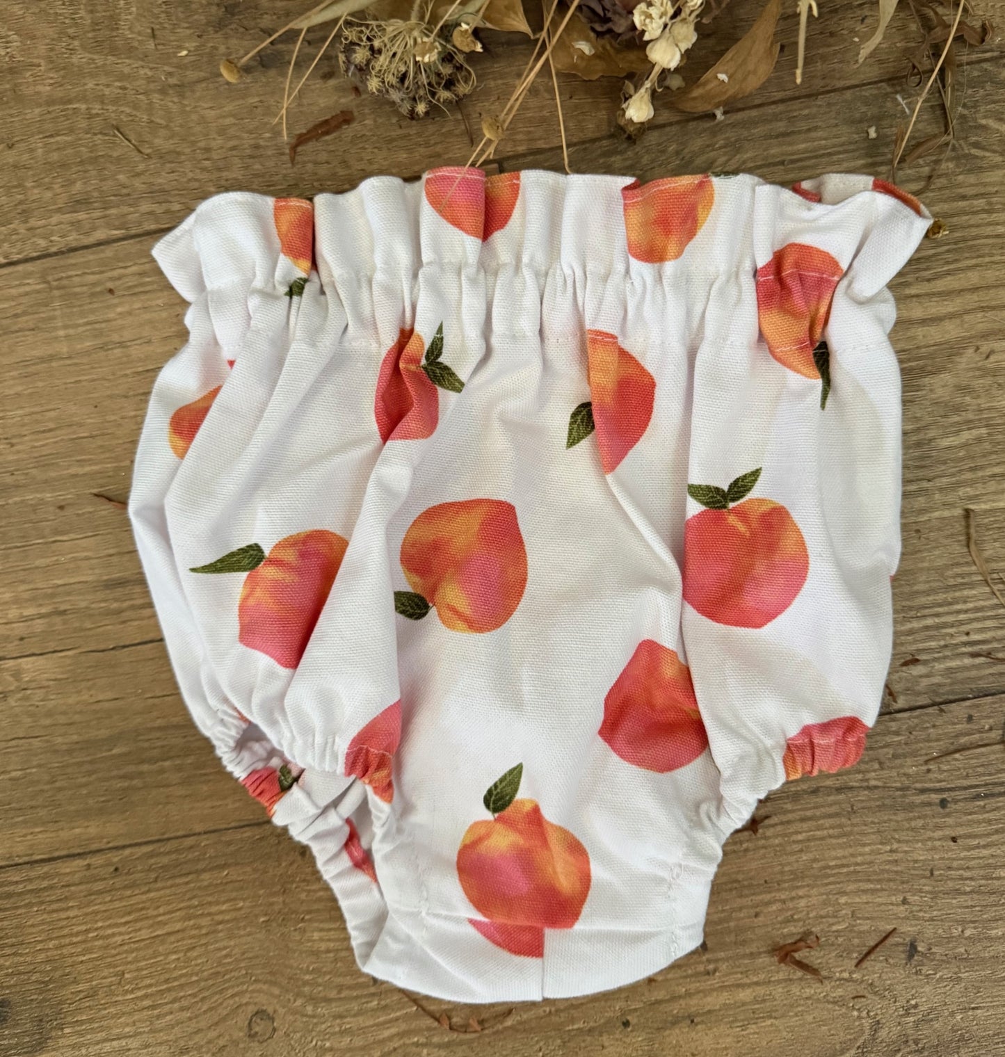 SALE Baby Diaper Covers PEACH Girls Infant & Toddler Boho Style High Rise Bloomers 